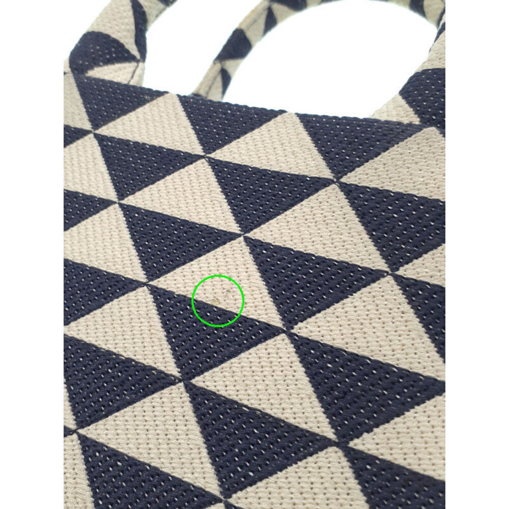 Prada Symbole embroidered tote bag white geometric Black - Picture 7 of 9